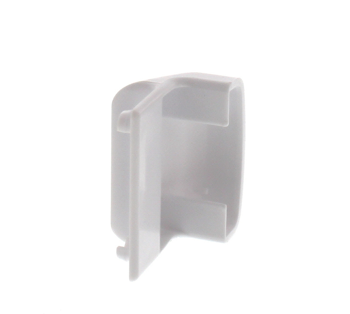 WP61002112 - Genuine OEM Whirlpool Refrigerator Door Shelf End Cap, Left Or Right, White